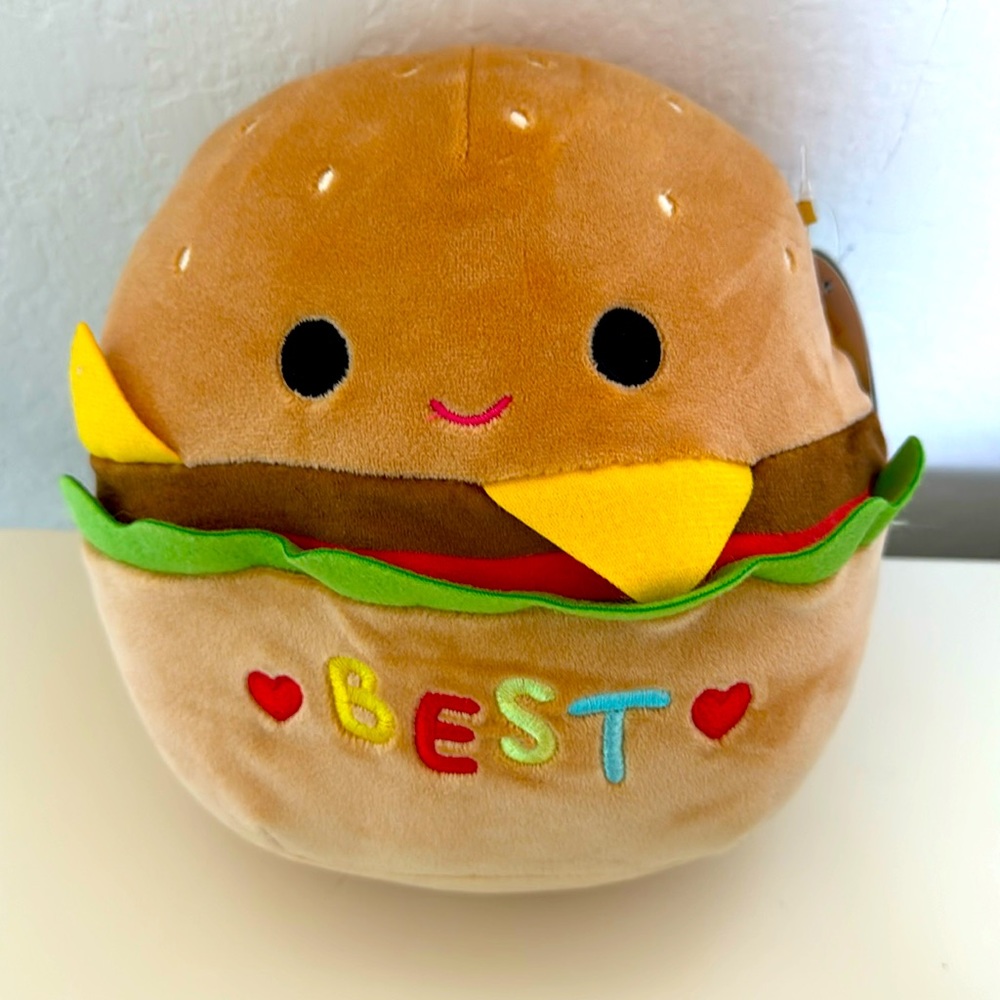 Carl Cheeseburger Squishmallow 8 inch